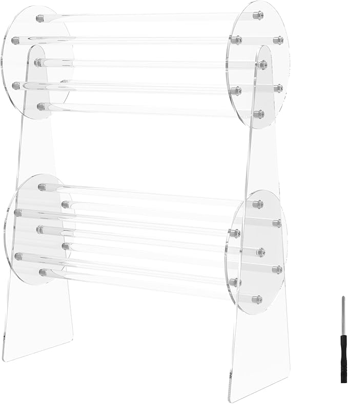 Jewelry Organizers, Transparent Acrylic Hair Accessories Organizer Holder 360-Degree Rotating Claw Clip Organizer Hair Clip Organizer Display Clear Stand for Women and Girls Dressing Table