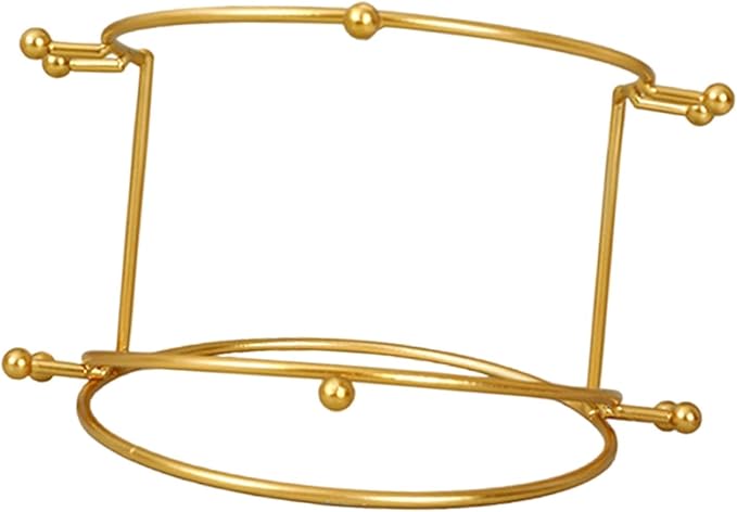 Elegant Tiara Display Stand for Bridal Hair Accessories, Gold 2 Tier