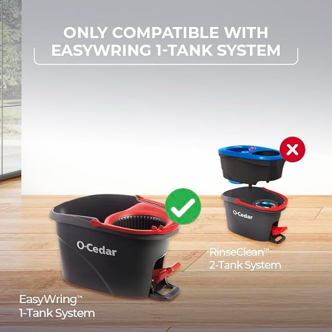 O-Cedar EasyWring Spin Mop Head Refill (Pack of 12)