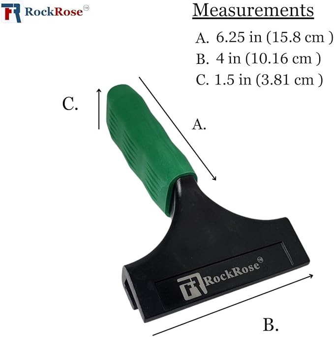 Pro Green Short I-Beam Hand Squeegee – Compact, Durable Window Film Applicator, Easy-Grip Handle for Professional & DIY Tint Installation - (Pack 2 Units)