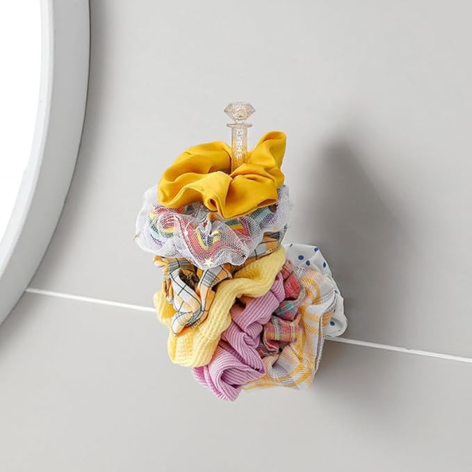 Wall-Mounted Headband Storage Rack Hairband Organizer Hooks for Jewelry and Accessories Display 5.70X2.59X1.57In Durable Hair Rings Holder for Home Decoration