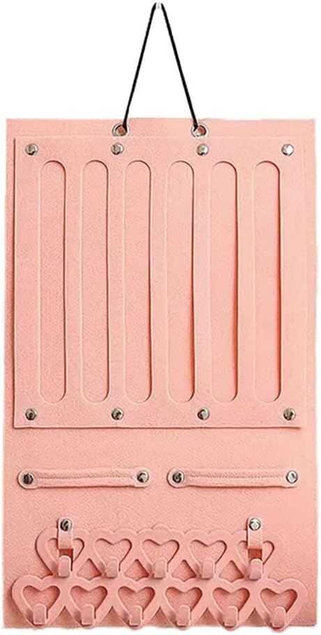 Hair Clip Organizer Holder, Hanging Hair Clips Holder, Hairband Claw Clips Storage for Women Girls, Hair Clip Stand Holder for Wall, Door, Closet, Hair Clips Display for Teen Girls