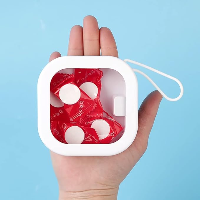 2 Pack Hair Tie Organizer Hair Accessories Container Travel Q-Tips Holder Cotton Swab Holder Hair Clip Container Jewelry Holder Box Small Items Organizer