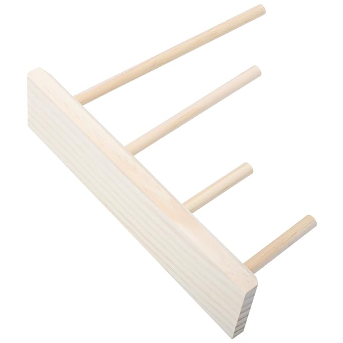 VICASKY Portable Hair Tie Holder Hair Band Display Stand Headband Bracket Ties Organizer Headband Rack Wood Organizer for Accessories