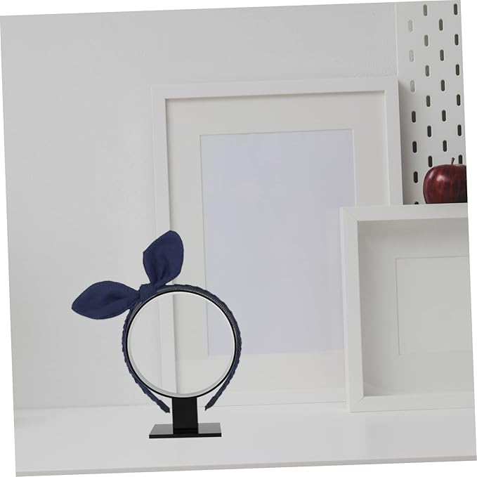 VALICLUD 2 Pcs Elegant Acrylic Hair Hoop Holder Stand Hairband Headpiece Rack Hair Accessories Organizer for Home Shop Loved
