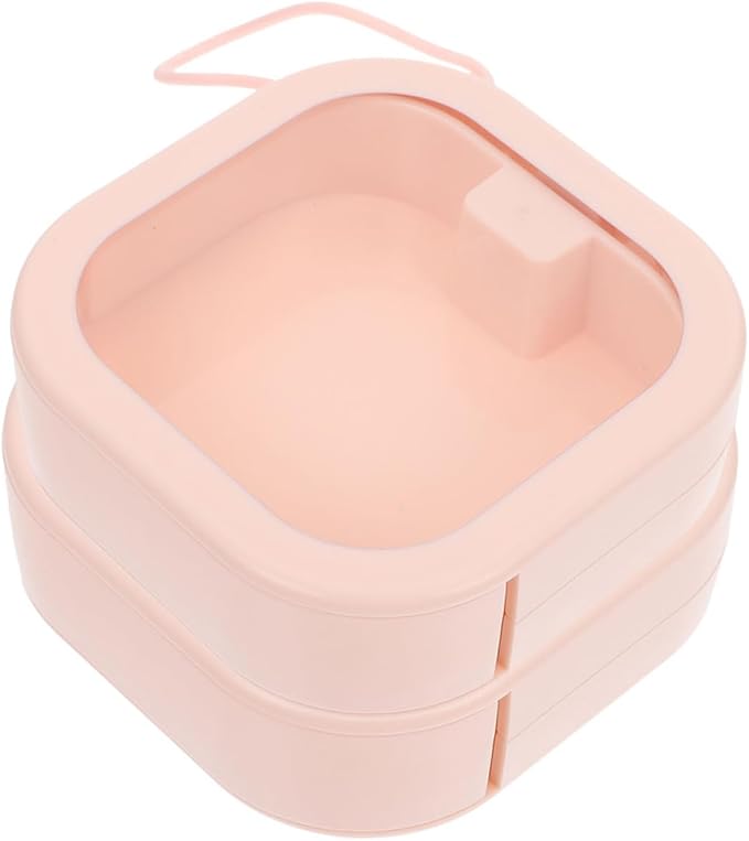 2Pcs Portable Hair Tie Organizers Multi Function Jewelry Case Sturdy Scrunchies Storage Box Space Saving Hair Accessories Organizer for Wall Desktop Use Easy to Clean