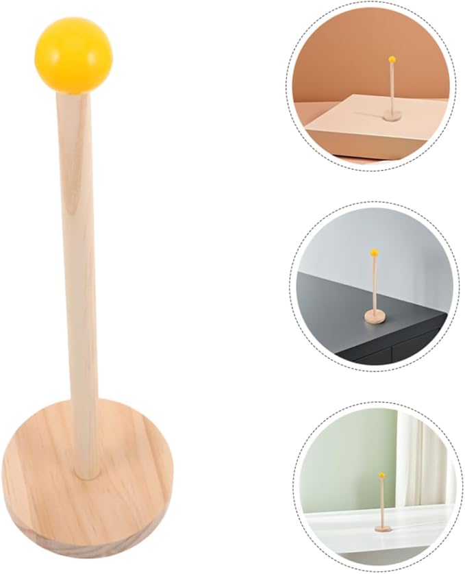 2pcs Hair Accessories Organizer Natural Wood Hair Clip Storage Compact Display Stand for Scrunchies Bands and Clips