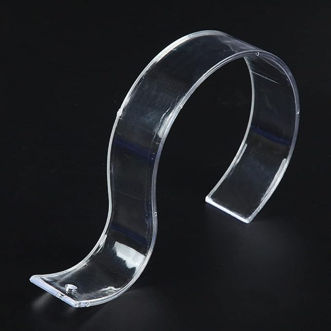 esowemsn 5pcs Clear Acrylic Belt Display Stands, Space Saver, Compact and Tidy Closet, Ideal for Home and Store Use