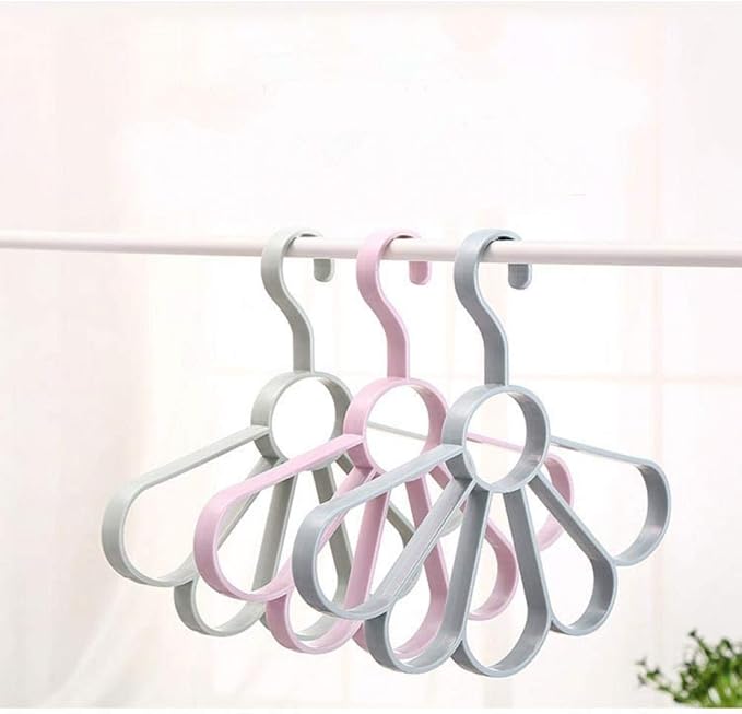 1pc Scarf Hanger Organiser, Petal Shape Scarf Holder with 5 Petal for Shawls,Scarves, Ties, Belts, Other Accessories