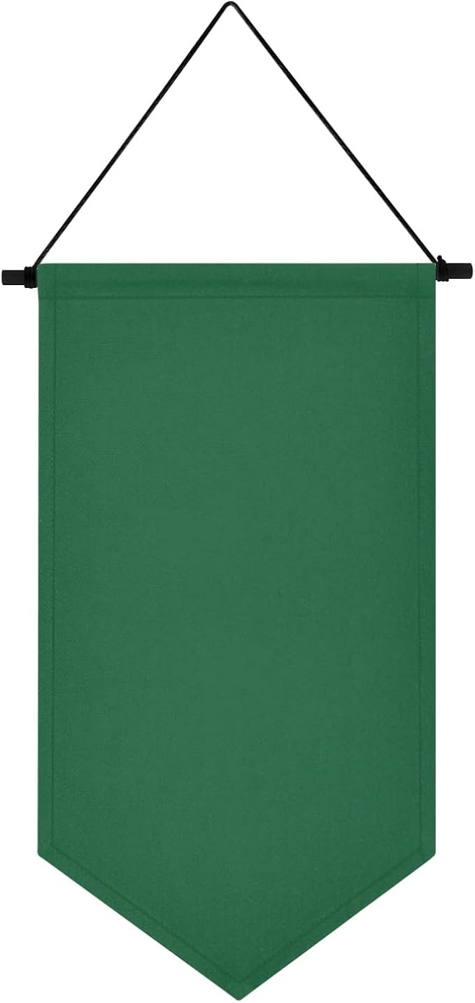 YeeMan Wall Hanging Brooch Jewelry Storage Case Canvas Display Stand Enamel Pin Display Banner Holder Earrings Necklace Glitter Pin Collection Organizer (Green)