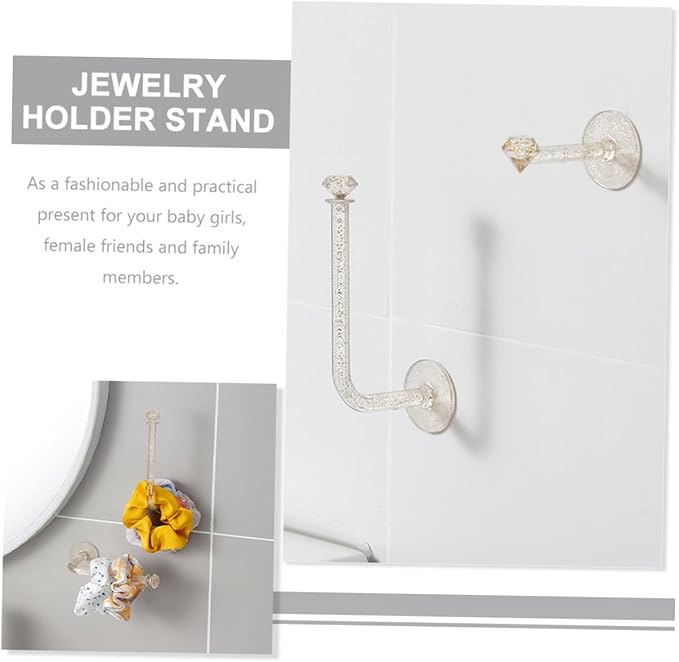 4pcs Headband Holder Stands Headband Display Rack Wall-mounted Hair Accessories Organizer Hairband Storage Rack