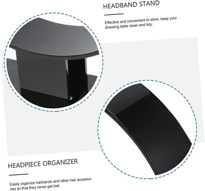 2pcs Hair Accessories Display Stand Shirt Collars for Women False Collars Girl Headband Fake Headband Holder Stand Hair Accessories for Bracelet Display Stand Acrylic Black