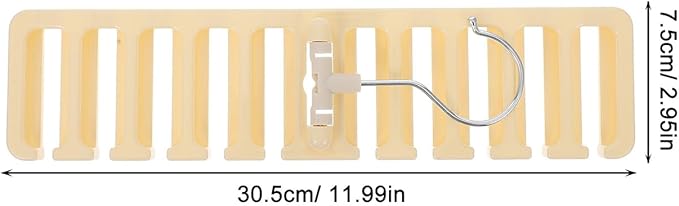 Toyvian 2pcs Belt and Tie Organizer Rack with Multiple Hooks, Plastic Scarf and Shawl Hanger for Closet Storage, Wardrobe Accessory for Men and Women