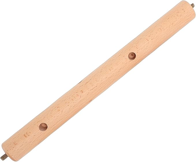 Wooden Hair Tie Holder, 6 Prongs Beechwood Hair Accessories Organizer with Clean Lines, for Desk Storage and Boutique Display