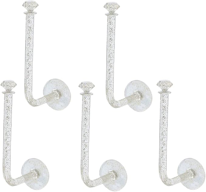 5Pcs Scrunchie Holders Wall Adhesive Hair Accessories Organizer for Headbands Jewelry and More Versatile Display Rack for Easy Installation and Scratch Use
