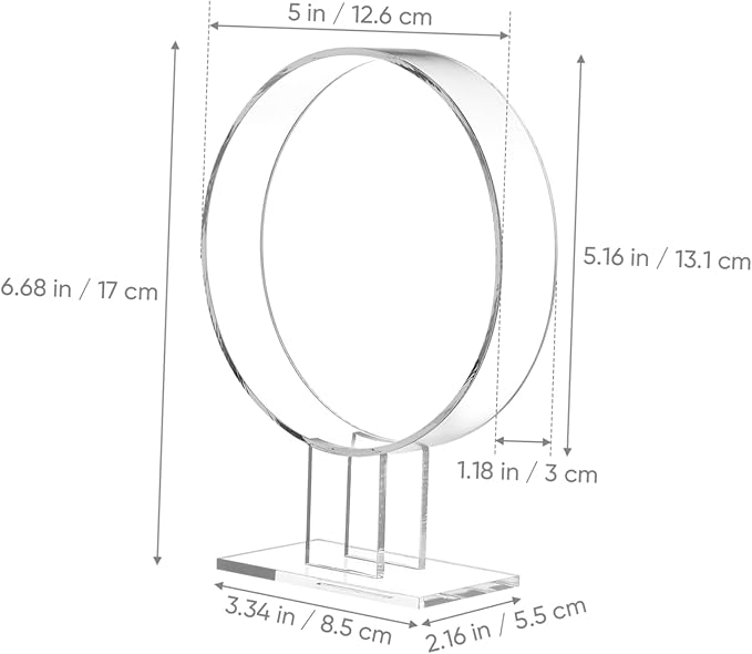 Acrylic Headband Display Stand 2pcs Hair Hoop Holder Hair Accessory Organizer for Women
