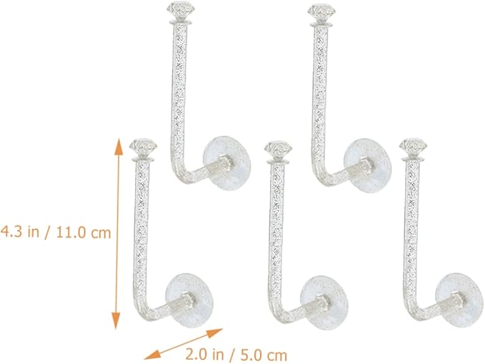 5 Pcs Hair Tie Storage Rack Stick Hair Accessory Organizer for Women Hairband Organizer Hair Tie Organizers Hair Tie Container Hair Accessories Holder Scrunchie Organizer Acrylic
