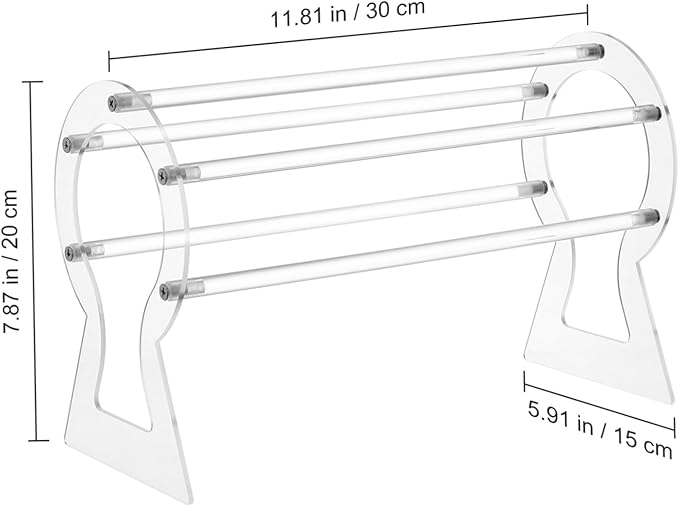 Acrylic Headband Holder Display Stand for Women Hair Accessory Organizer for Home Shops Space-saving Headwear Rack Simplifies Hair Accessory Storage Keeps Your Collection Neat