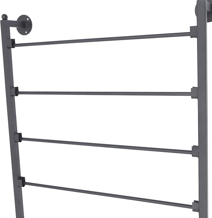 Wall Mounted Display Rack, 5 Layer Silk Scarves Hijab Hanger Organizer, Scarf Accessory Wrapping Tissue Paper Ribbon Holder, Space Saving Metal Shelves for Flower Shop Retail Store Home