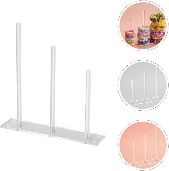 Hair Tie Display Stand Acrylic Scrunchies Holder Hair Accessories Organizer