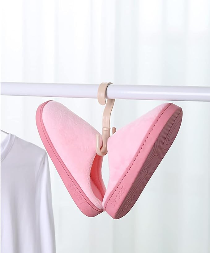 2PCS Rotating Handbag Hanger, Hoodie Hanger 360 Degree Rotating Closet Organizers with 4 Claws, Scarf Tie Rack Hooks for Belts 4 Colors, Multifunctional Closet Handbag Hook Scarf Hanging (Green)