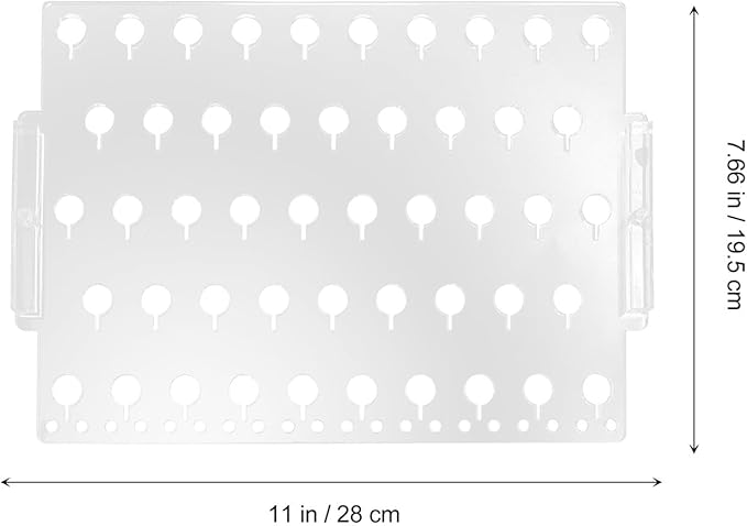 Wall Mount Acrylic Earring Display Rack Jewelry Holder Organizer for Earrings and Pendants Home Storage Accessory Organizer