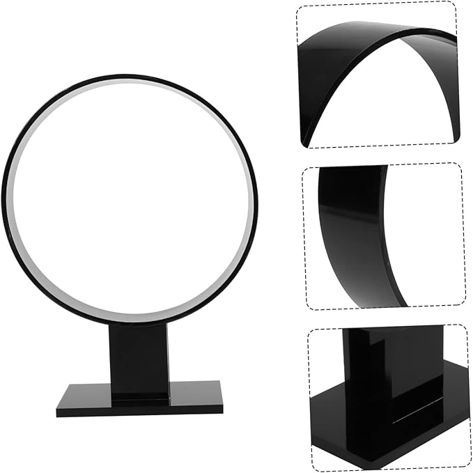 2pcs Acrylic Headband Holder Display Stand Round Shape Hair Accessories Organizer for Tidy Room for Hairbands Headbands for Shops and Boutiques Compact Design