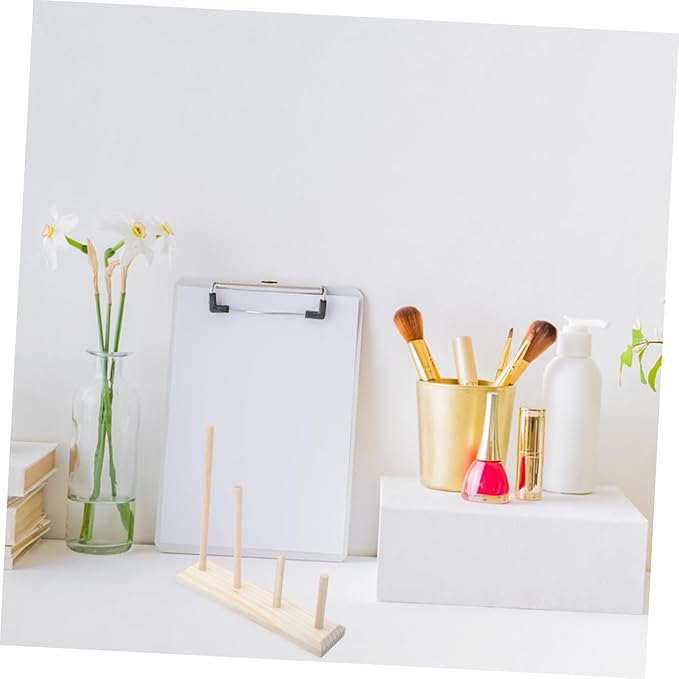 VICASKY Portable Hair Tie Holder Hair Band Display Stand Headband Bracket Ties Organizer Headband Rack Wood Organizer for Accessories