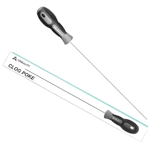 Creality 3D Printer Tools, Creality Clog Poke 3D Printer Nozzle Cleaning Kit for 1.75mm Filament Nozzles, Φ1.5mm Needle with Arrow Tip, 210mm Prolong&Hight Hardness Cleaning Hotend Without Disassembly
