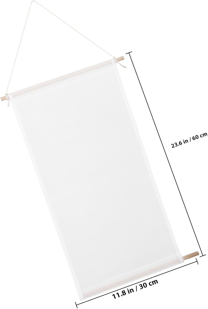 Cabilock Wall-mounted Earring Organizer Jewelry Holder Hanging Necklace Display Rack White Hanging Jewelry Organizer for Home Storage and Accessory Organization
