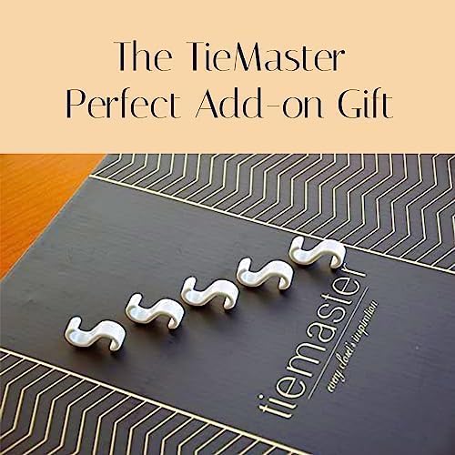 TieMaster Belt S Hooks, 5-Piece S Hooks for Hanging Belts, Purses and Other Accessories, Heavy-Duty Belt Hanger for Tie and Scarf Racks, Versatile and Easy to Attach, Gray, 1.75 x 0.38 Inches