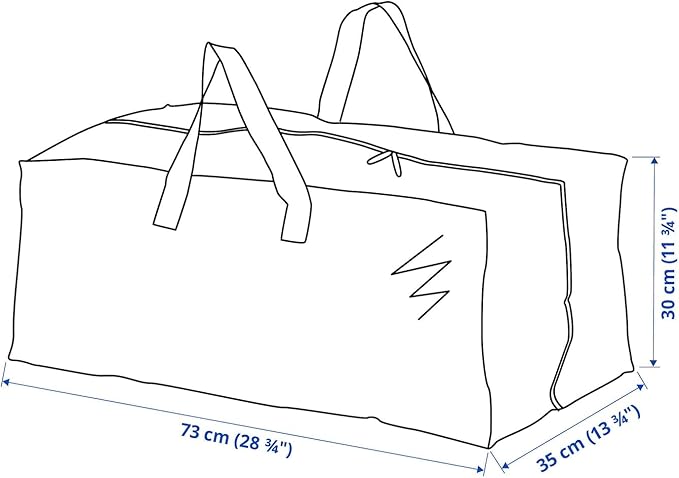 Ikea Frakta Storage Bag - Blue (2 PACK)