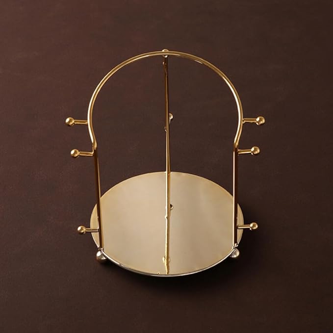 Angoily Display Rack for Headbands Metal Hair Accessory Organizer Stand for Jewelry Store Compact and Lightweight Storage Holder for Tidy Vanity and Dressing Room