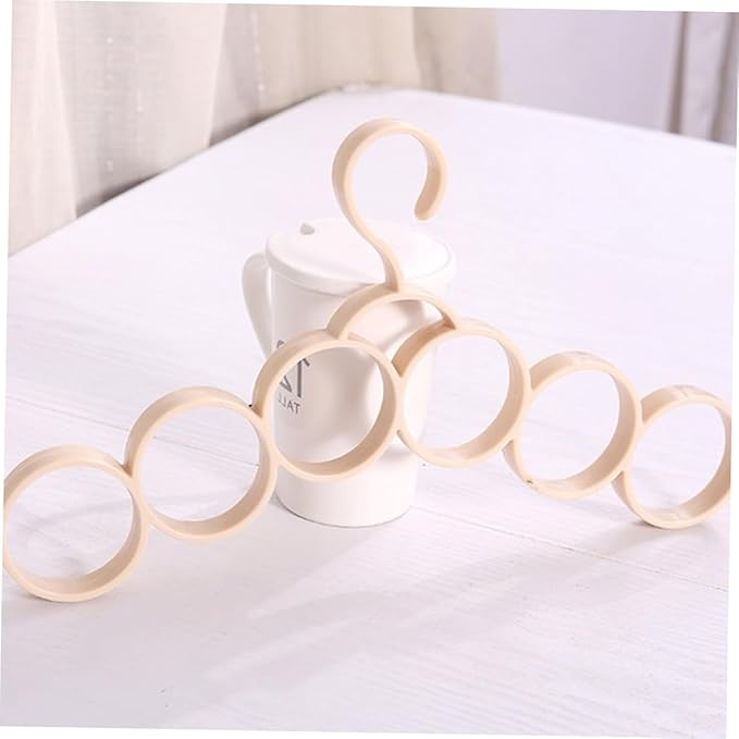 Plastic Multifunction Scarf and Tie Holder Space-Saving Closet Organizer for Accessories Belts Scarves and Ties Random Color Design