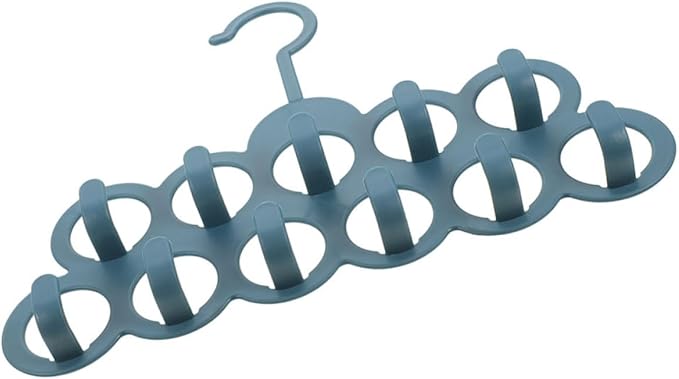 DOITOOL Multi-Hole Hanging Storage Rack Plastic Belt and Scarf Organizer Space-Saving Closet Accessory for Men’s Belt and Bag Storage