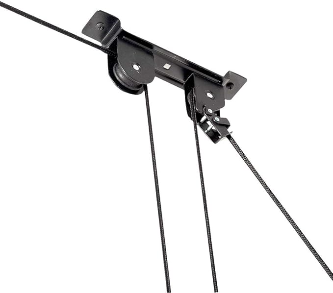 Wallmaster Ceiling Bike Mount Hanger, Bike Ceiling Lift Hoist, Bike Pulley System for Garage, Indoor Bicycle Hooks, 2 pack