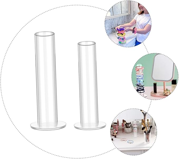 LIFKOME 2pcs Transparent Acrylic Hair Tie Storage Rack Hair Accessories Organizer Space-saving Desktop Display Stand for and Jewelry Durable and Easy to Clean