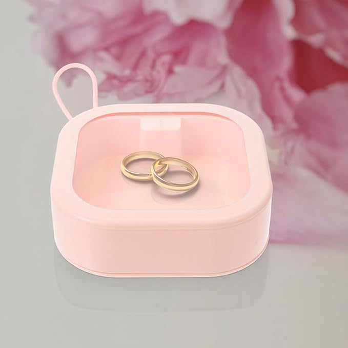 Cabilock 4pcs Portable Hair Tie Organizer Multi-functional Scrunchie Case Hair Clip Storage Box for Travel Easy to Clean Jewelry Organizer for Accessories and Earring Display