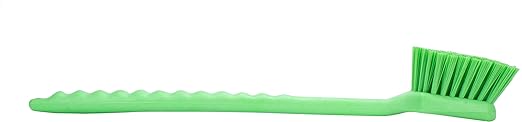 SPARTA 40501EC75 Plastic Large Scrub Brush, Kitchen Brush, Utility Brush With Long Handle For Cleaning, 20 Inches, Lime