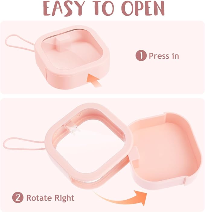 PRETYZOOM Hair Tie Storage Box Portable Small Organizer for Headbands and Accessories Travel Desktop Multipurpose Container
