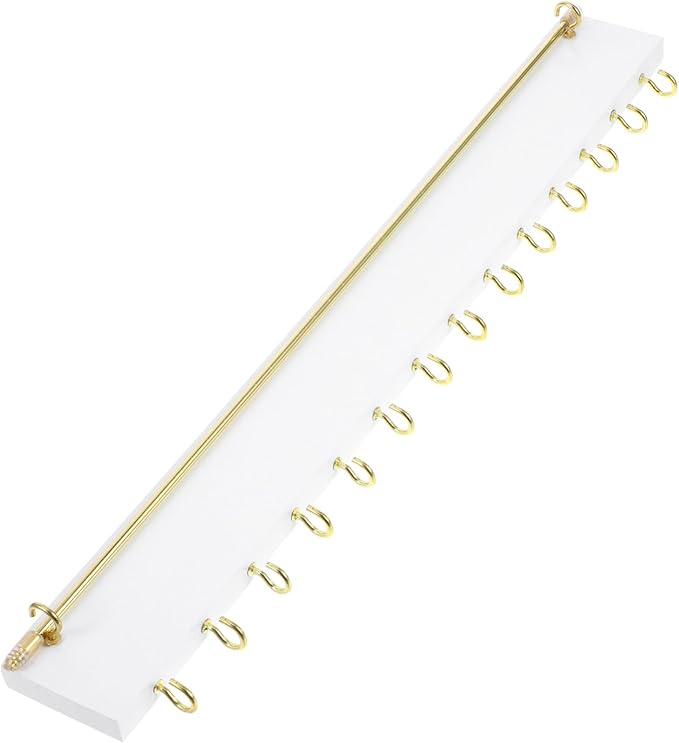 Solid Wood Wall-mounted Jewelry Holder Necklace Organizer Earring Bracelet Display for Room Decor