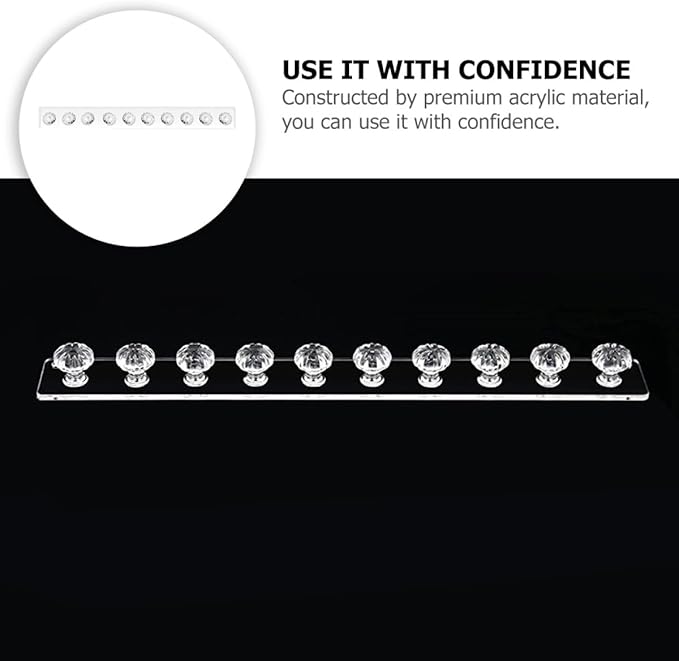 Acrylic Wall-mounted Jewelry Hook and Necklace Holder, Jewelry Storage Organizer Rack for Household Use, Space-saving Accessory Organizer for Necklaces and Bracelets