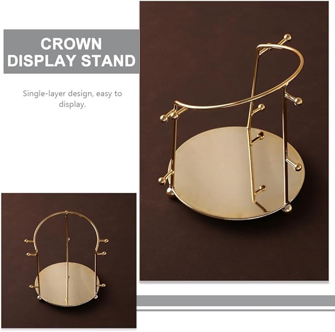 Angoily Display Rack for Headbands Metal Hair Accessory Organizer Stand for Jewelry Store Compact and Lightweight Storage Holder for Tidy Vanity and Dressing Room
