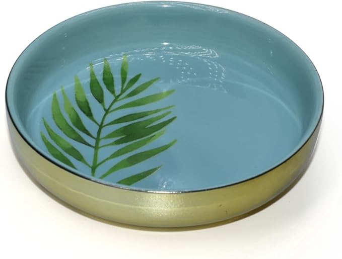 Tropical Leaf Rings Holder for Jewelry, Natural Colorful Glaze And Printed By Boutique Signature, In All Occasion To Be Prefect Gift And Use