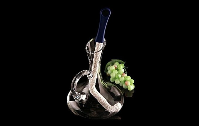 2 Pieces Decanter Cleaning Brush Bottle Cleaner Brush for Narrow Neck Bottle 17'' Long Bendable Foam Brush Cleaner Kicten Cleaning Tool for Glassware Goblets Tall Glass Drinking Cup Hookah Tank