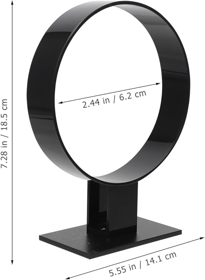 Lurrose Acrylic Headband Holder Stand for Hair Accessories Display Elegant and Sturdy Organizer for Hairbands Headpieces and Hair Accessories for Home and Salon Use