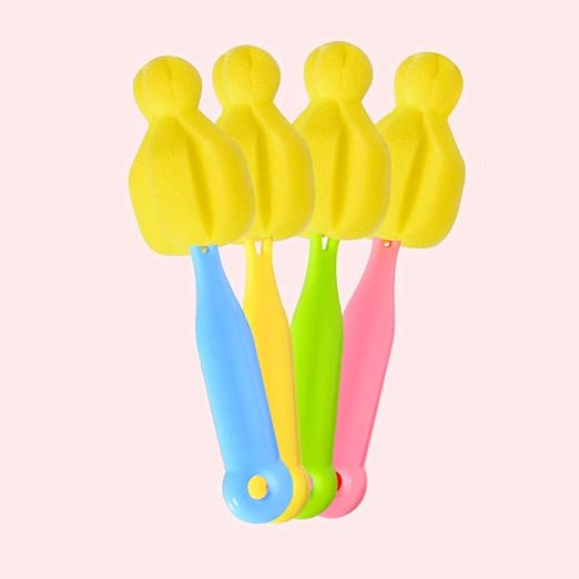 PayPie 14 Pack Bottle Nipple Cleaner Sponge Brush for Standard Nipples Scrubber