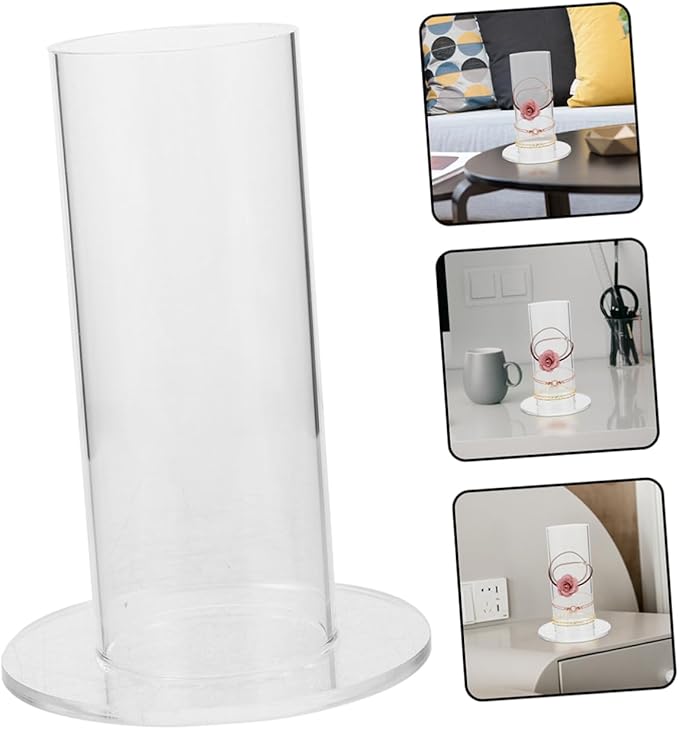 Veemoon Acrylic Hair Tie Holder Display Stand Hair Accessories Organizer Multiple Tiers for Scrunchies Headbands and Bracelets for Vendors and Personal Use
