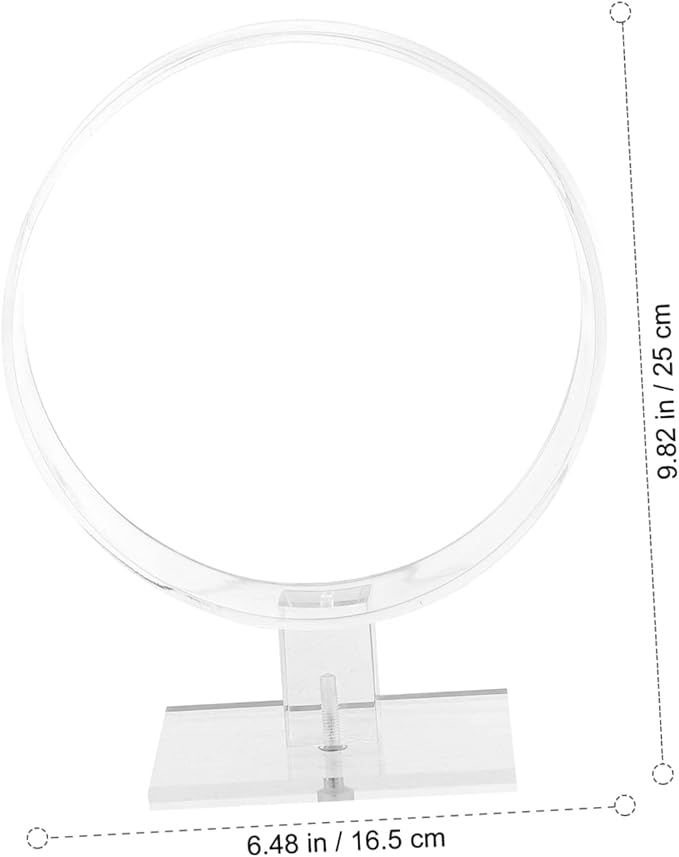 2pcs Round Acrylic Headband Rack Lightweight Headband Display Stand for Hair Accessories Organizer for Easy Storage and Display for Dressing Tables and Daily Use
