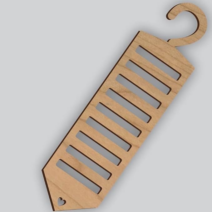Tie Rack Tie Hanger Tie Organizer for Closet Wooden Tie Holder Belt Hanger Accessory Organizers for Tie Belt Scarf